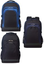 21" Outdoor Hiking Laptop Tablet Travel Backpack with Faux Leather Bottom 26L