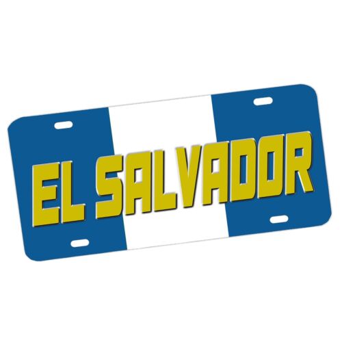 El Salvador Flag Colors Blue White Country Flag Aluminum License Plate Signs - Imagen 6 de 6