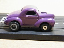 Aurora 1963 ThunderJet 500 Purple Whilly w/Pancake Motor Screw Post Slot Car