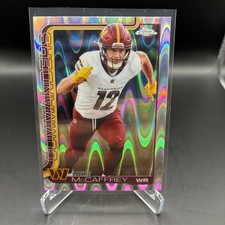 2025 Topps Chrome Luke McCaffrey RayWave Refractor #298 Commanders