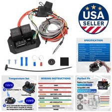 12v24v Digital Radiator Fan Controller Kit With Led Display Metal Construction 12v24v Digital Radiator Fan Controller Kit With Led Display Metal Construction