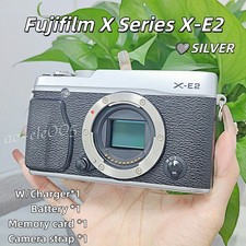 Fujifilm X Series X-E2 XE2 16.3MP Digital Camera - Silver Body Fully Tested