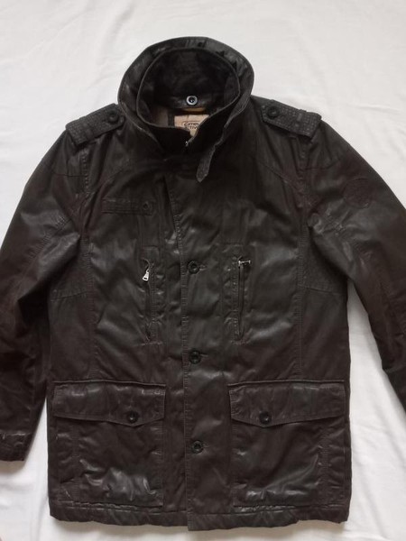 Men Camel Active Jacket Brown Cotton 50