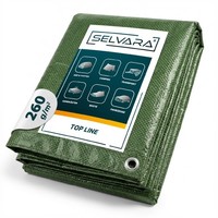 Abdeckplane Gewebeplane 260G/M², 6X12M Bootsplane Schutzplane Abdeckplanen Holz