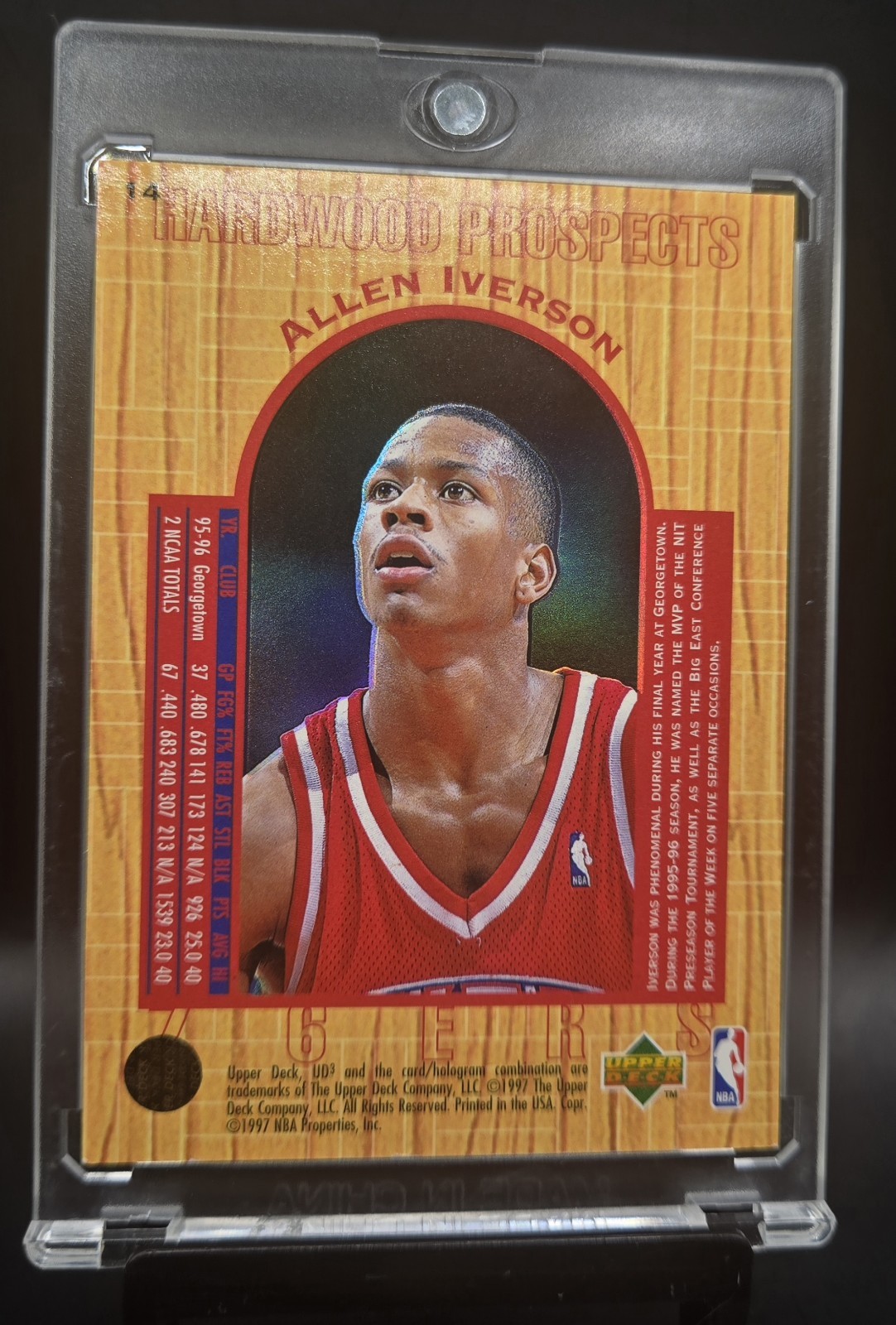 1996-97 Upper Deck UD3 - Hardwood Prospects Allen Iverson #14 (RC)