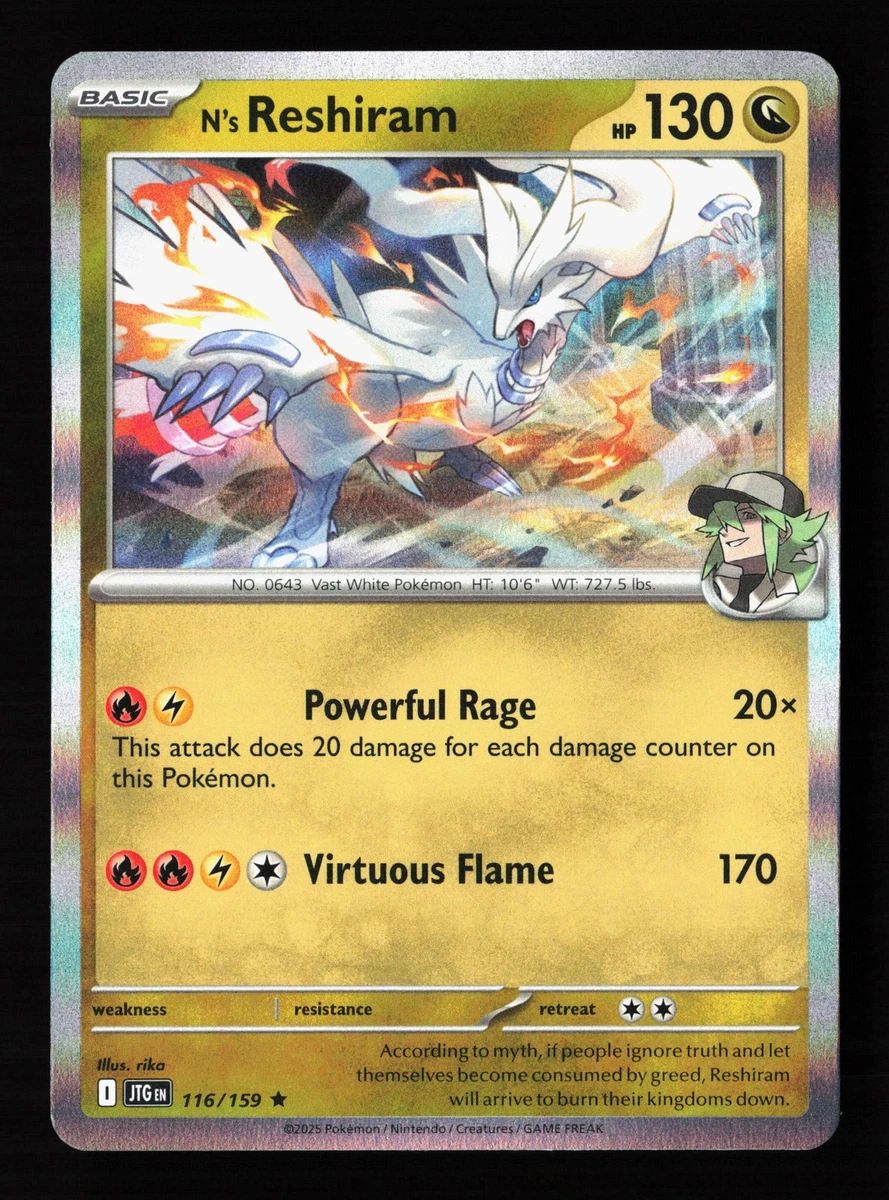 N's Reshiram Pokmon TCG Cards for sale | eBay