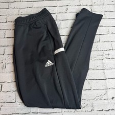 Adidas Aeroready Team 19 Track Pant Joggers Womens Small Black White 29" Inseam