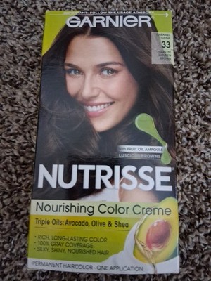 Garnier Nutrisse 33 Darkest Golden Brown Permanent Hair Dye 1 Pack