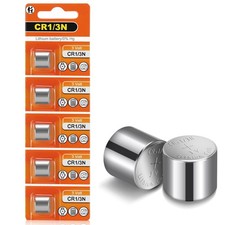 Fitinoch 5 Pack 1/3N CR1/3N DL1/3N 3V Lithium Battery High Capacity 5