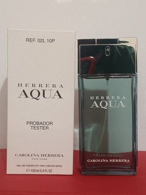 HERRERA AQUA BY CAROLINA HERRERA FOR MEN 3.4 EDTS - NEW - TESTER - FREE SHIPPING