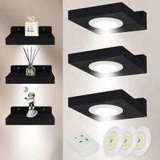 Small Floating Shelves for Wall Set of 3, 6 Inch Small Shelf Wall Mount Organ...