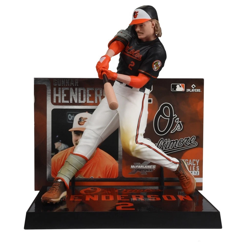 McFarlane Sports MLB Gunnar Henderson Baltimore Orioles Platinum Chase Figure - Image 3 of 4