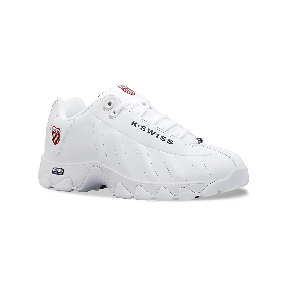 K-Swiss ST329 CMF Men's Leather Sneakers Navy/White/Red