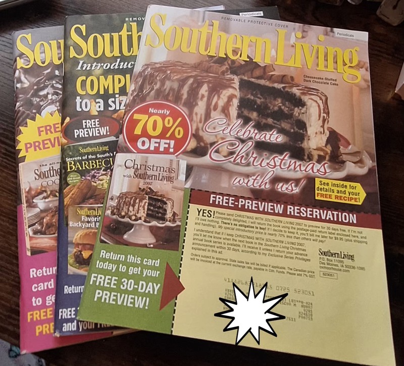 Lot of 3 Southern Living Magazines 2007 Brand NEW