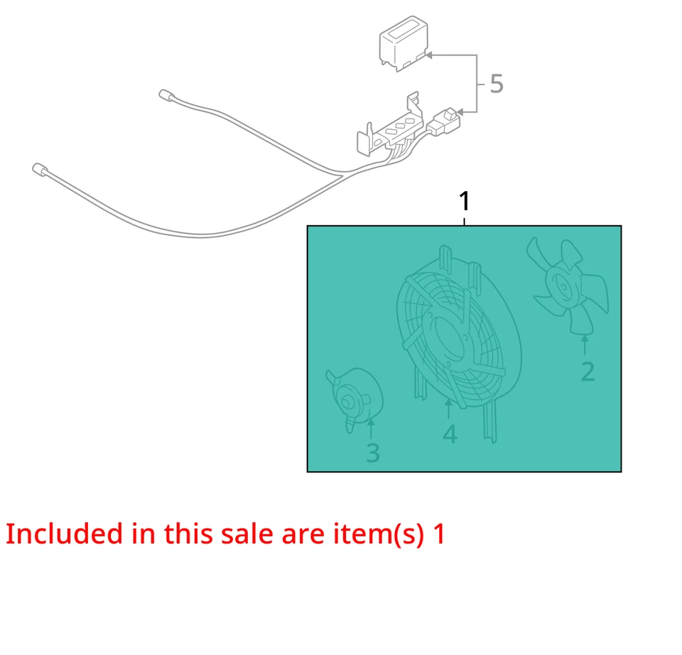 Radiator Fan Motor Fan Assembly Condenser Fits 98-04 MONTERO SPORT 914279 - Изображение 3 из 4