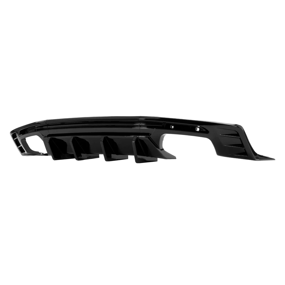 For 2016-24 Chevy Chevrolet Camaro Rear Bumper Diffuser Lip Spoiler Glossy Black Foto 2 de 4