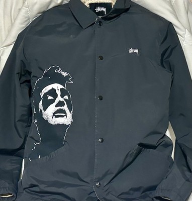 Stussy Gold Lined Nylon Windbreaker Feat. Black Metal MORRISSEY