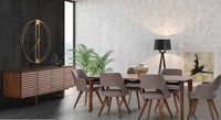 Esszimmer Modernen Set Anrichte 6X Stuhl Mit Esstisch Luxus Designen Set