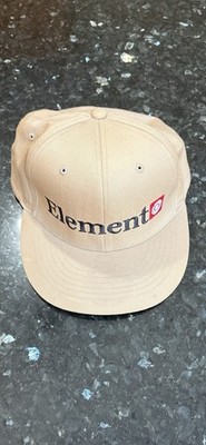 Element Flexfit Tan Beige Skateboarding Hat Cap for Men Skateboard Style NWOT!