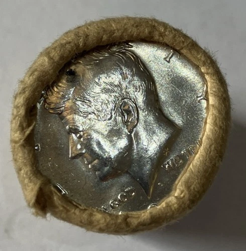 1969 d Kennedy Half Dollar Roll of 20  BU 40% Silver OBW original bank wrap RARE