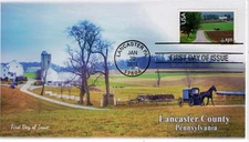 AO-C150, 2009, Lancaster County PA, $1.05. Scenic American Landscapes, Add-on Ca