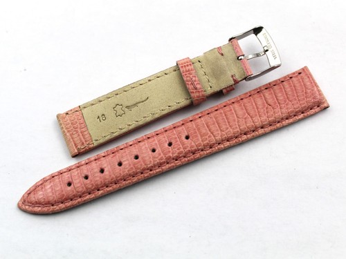 Watch Strap Real Leather Lizard Pink 18/16mm Accessories Replacement Promotion - Bild 3 von 5