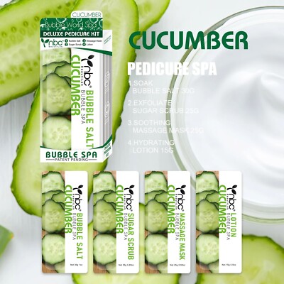 nbc Bubble Spa Pedicure Kit 4 Step - Cucumber  (Pack of 24 Kits)