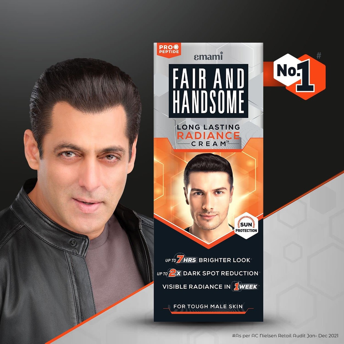 2No. Emami Fair and Handsome Radiance Fairness Cream For Men, 60g 