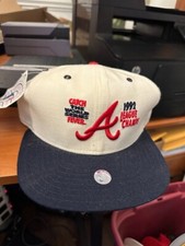 Vintage Trucker Hat Snapback Atlanta Braves 1992 w/ tags League champs NL
