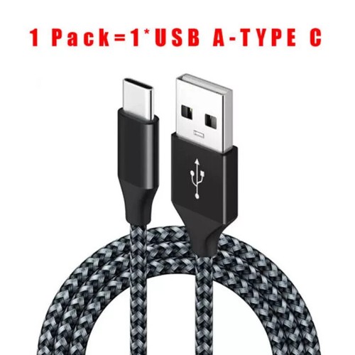 1/3 Pack 3/6/10Ft USB to Type-C Cable Fast Charger Charging Data Sync Cord - Photo 51 sur 86