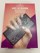 Young Nails CAPTION Nail Art Screens Neon Paradise Le Stamping Kit