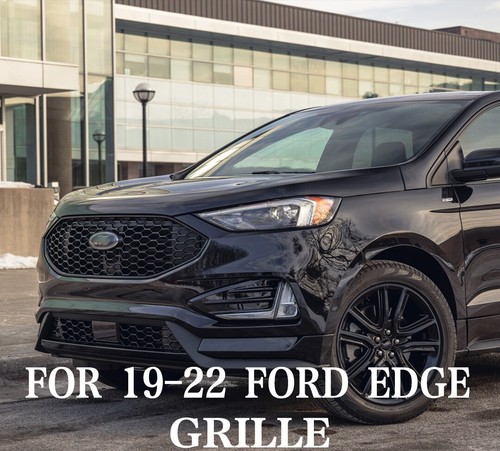 Black Front Mesh Honeycomb Bumper Center Grill for Ford Edge 2019 2020 2021+ - Picture 2 of 8