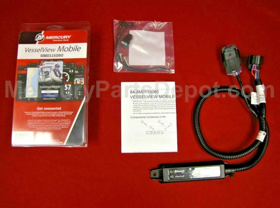 New Mercury OEM Vessel View Mobile Kit 8M0157078 / 8M0115080 - iOS 