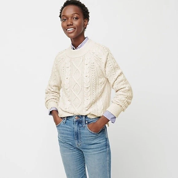 J crew hotsell cable knit