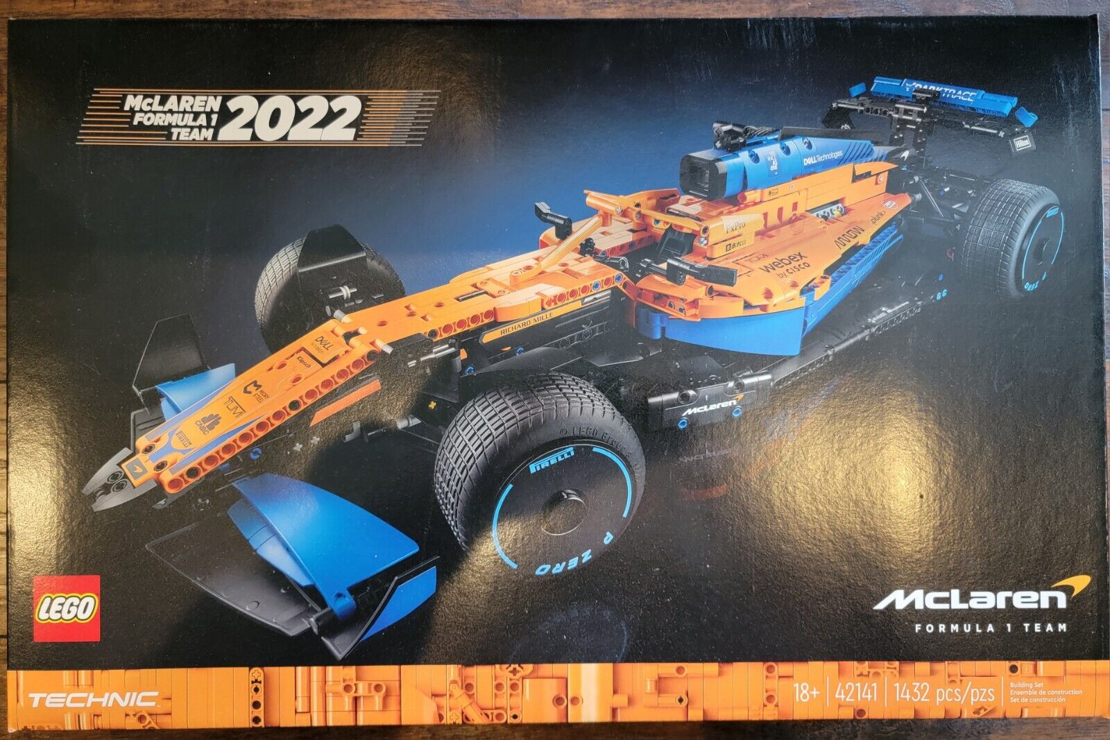 New Sealed Lego Technic McLaren Formula 1 Race Car 42141 with Rare Pirelli Tires