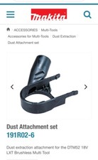 Genuine Makita 191R02-6 Dust Extraction Attachment For Multitool DTM52