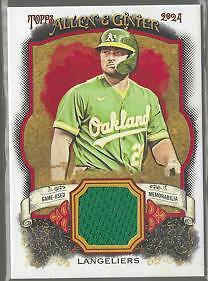 2024 Topps Allen & Ginter #AGR-SL Shea Langeliers A&G Relics Full Size A