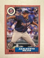 2017 Topps Update '87 Topps Red #US8750 Adalberto Mejia #'d 16/25 Twins