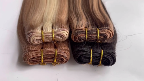 Double Weave Sew in Weft Hair Extensions Remy Brazilian Human Hair Straight100gr - Video 1 of 1