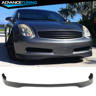 Fits 03-07 Infiniti G35 Coupe Type R T-R PU Front Bumper Lip Splitter Unpainted