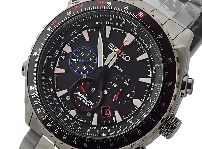 Seiko Prospex SSG007 Limited Edition Patriots Black Slv 10 Bar