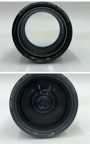 2.0X Telephoto Conversion Lens & Superwide Pro 50/50 Wide Angle Video Camcorder