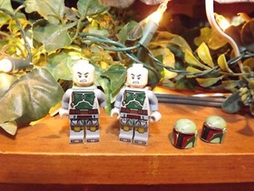 Boba Fett LEGO Star Wars FIGURE from 9496 From Set 75137, 75243 Lot of 2