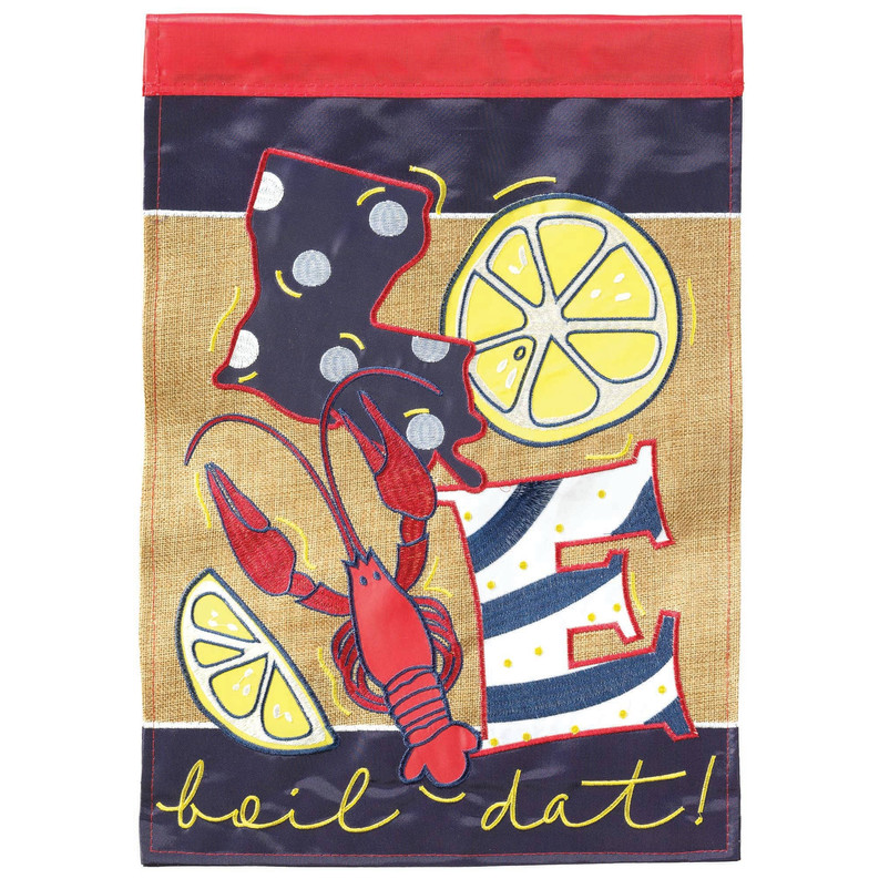 Обожаю это варенье Большой флаг из мешковины 9490₽