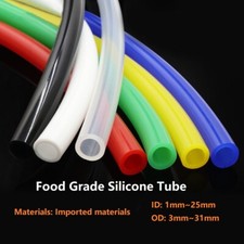 Tubo de silicona de 1 mm-25 mm de grado alimenticio tubo de goma flexible agua cerveza leche manguera suave