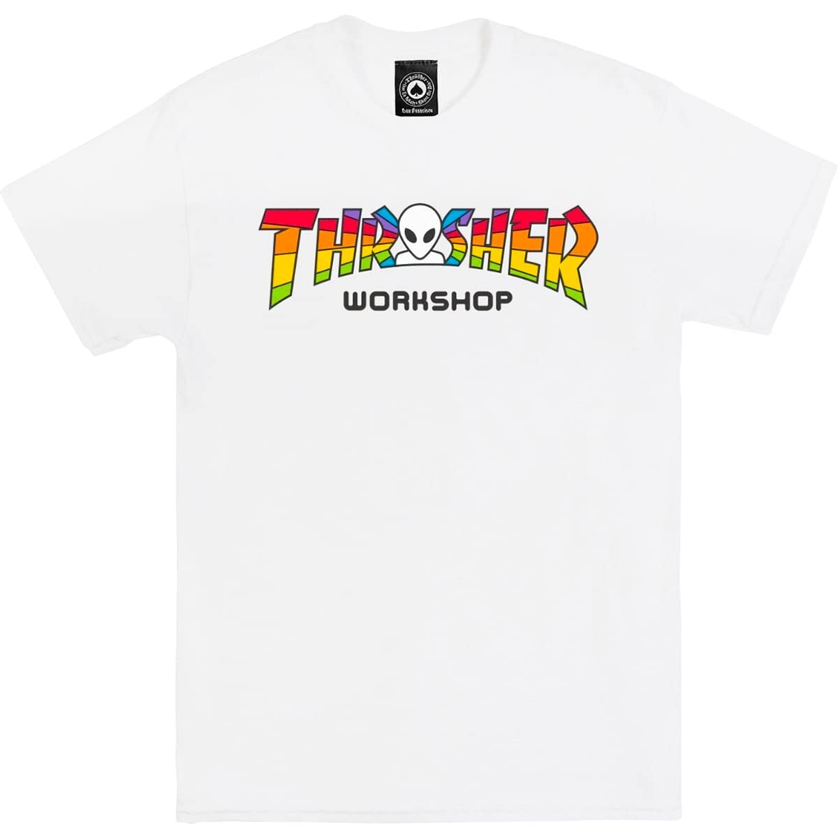Thrasher X Alien Workshops Spectrum T-Shirt Size: X-Large White