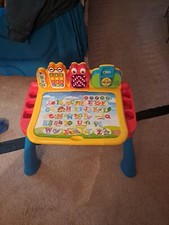 VTech Touch and Learn Activity Desk Deluxe - Blue And Red/ Open