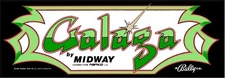 #2248 (1) 6" Galaga Arcade Marquee Replica Retro  Sticker LAMINATED