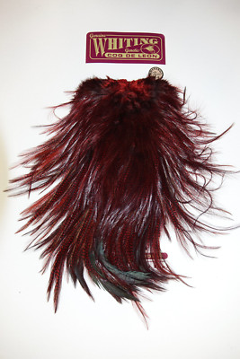 Whiting Coq de Leon SADDLE bronce PARDO dyed RED