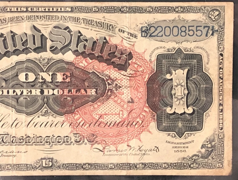 1886 $1 Silver Certificate FR. 217, Martha Washington, PCGS 20 - Image 4 of 4